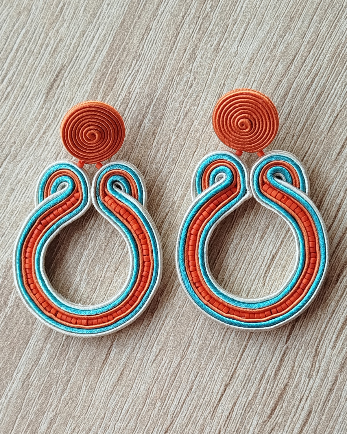 Pendientes Soutache Iris