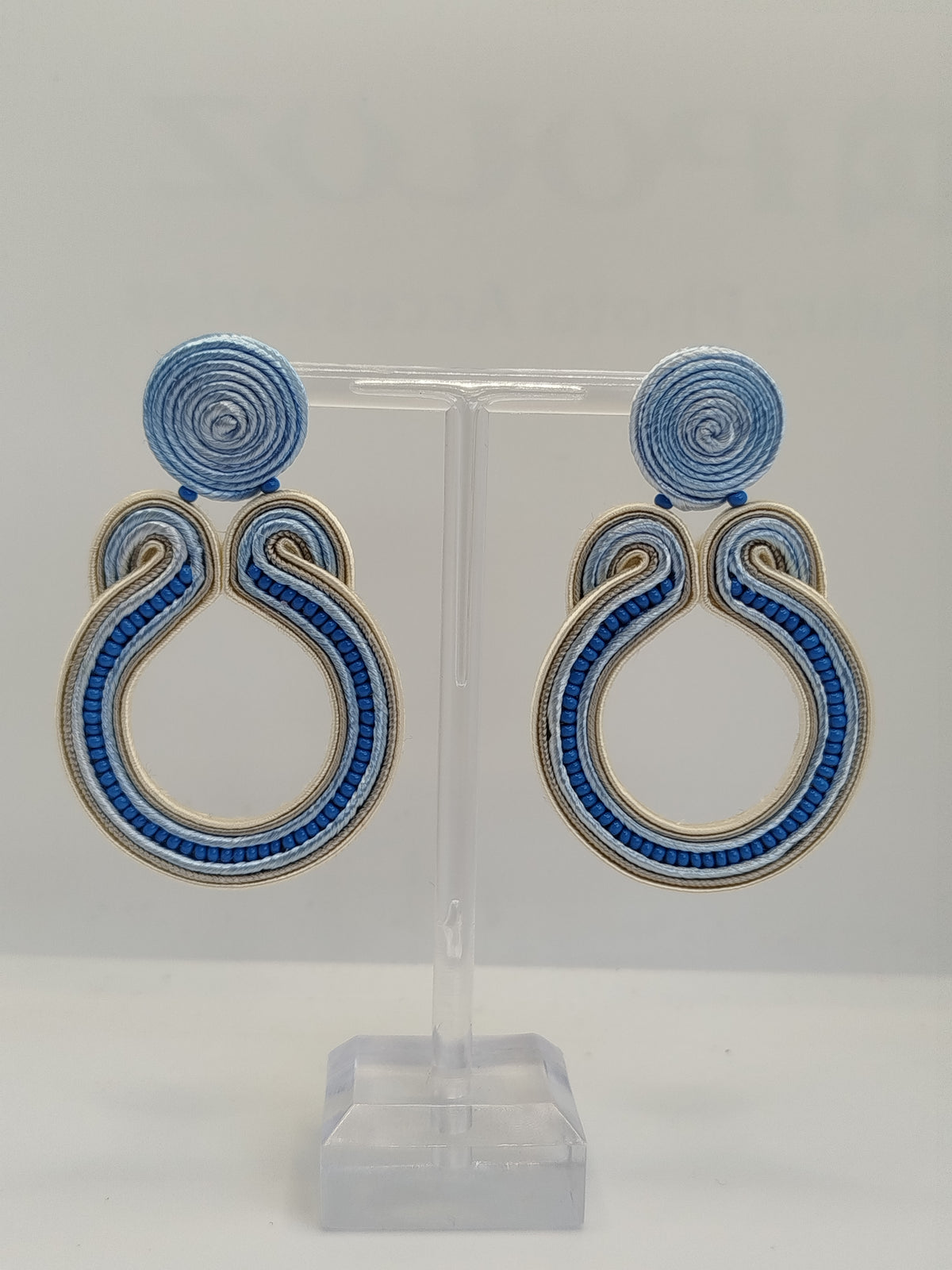 Pendientes Iris azul claro