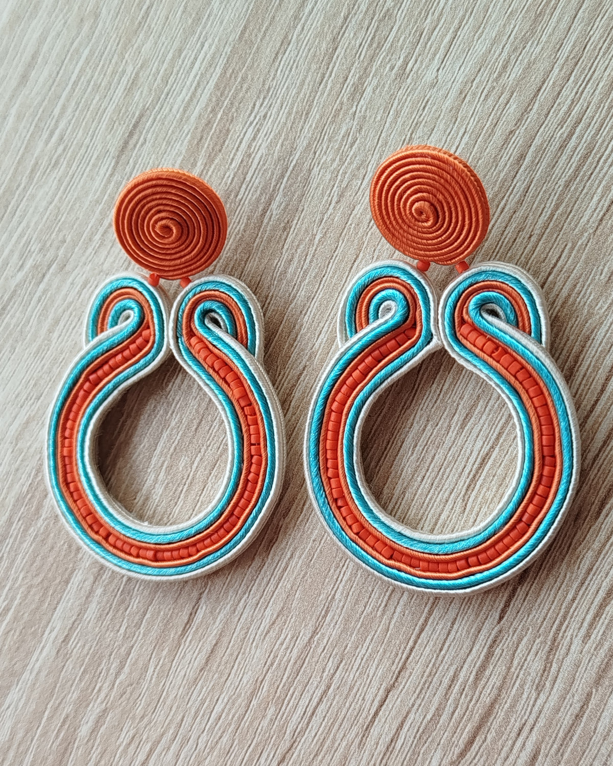 Pendientes Soutache Iris
